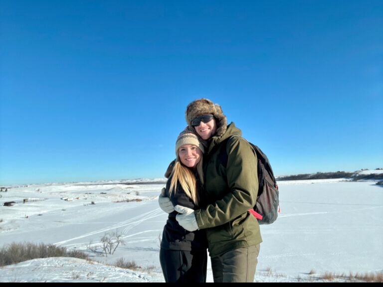 Snowshoeing at Harmon Lake!