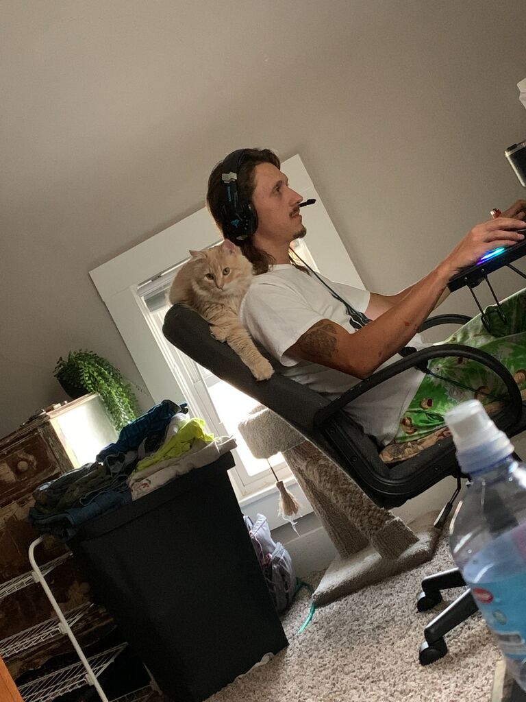 Chicken Nugget and Claire moved in with Russell.