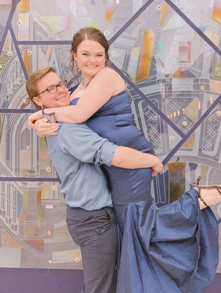 Just like in high school, Chandler was still Lara's date to all fancy events. 