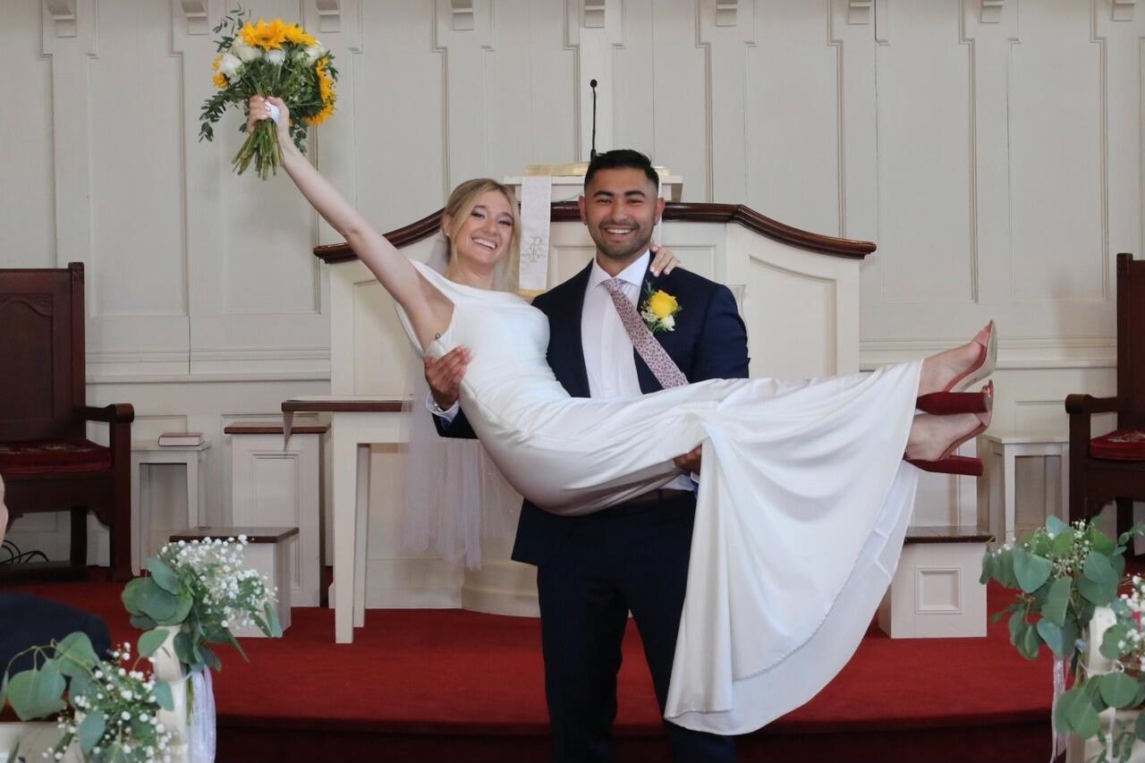 We get legally married