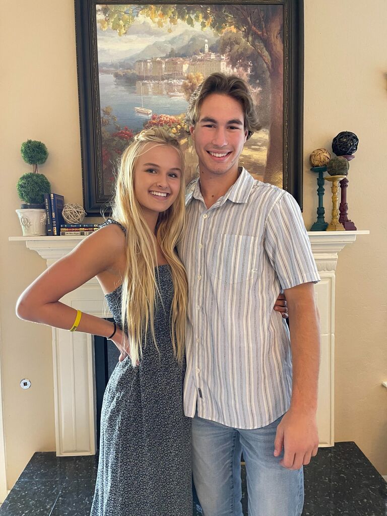 Corbin coming down from GCU to visit Sarah every Sunday her senior year.