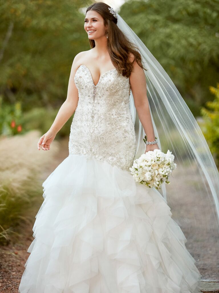 mermaid inspired wedding dress