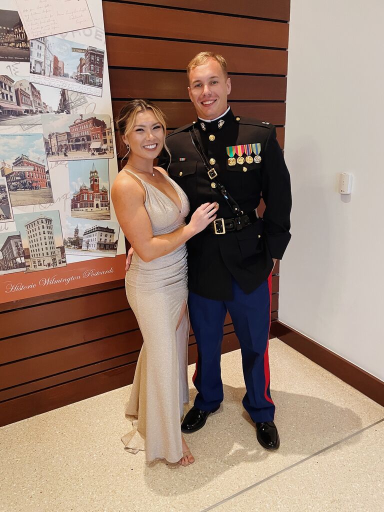 After 3 years of dating, finally attended a military ball together!