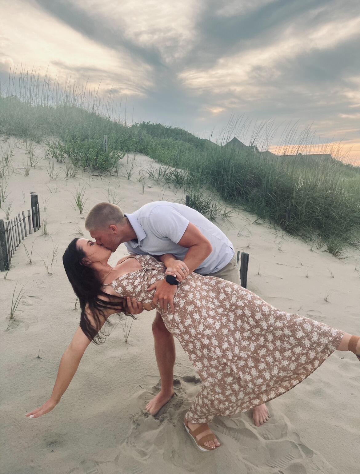 Took pics at the Outer Banks that resembled engagement photos on accident...Amber still had no idea!