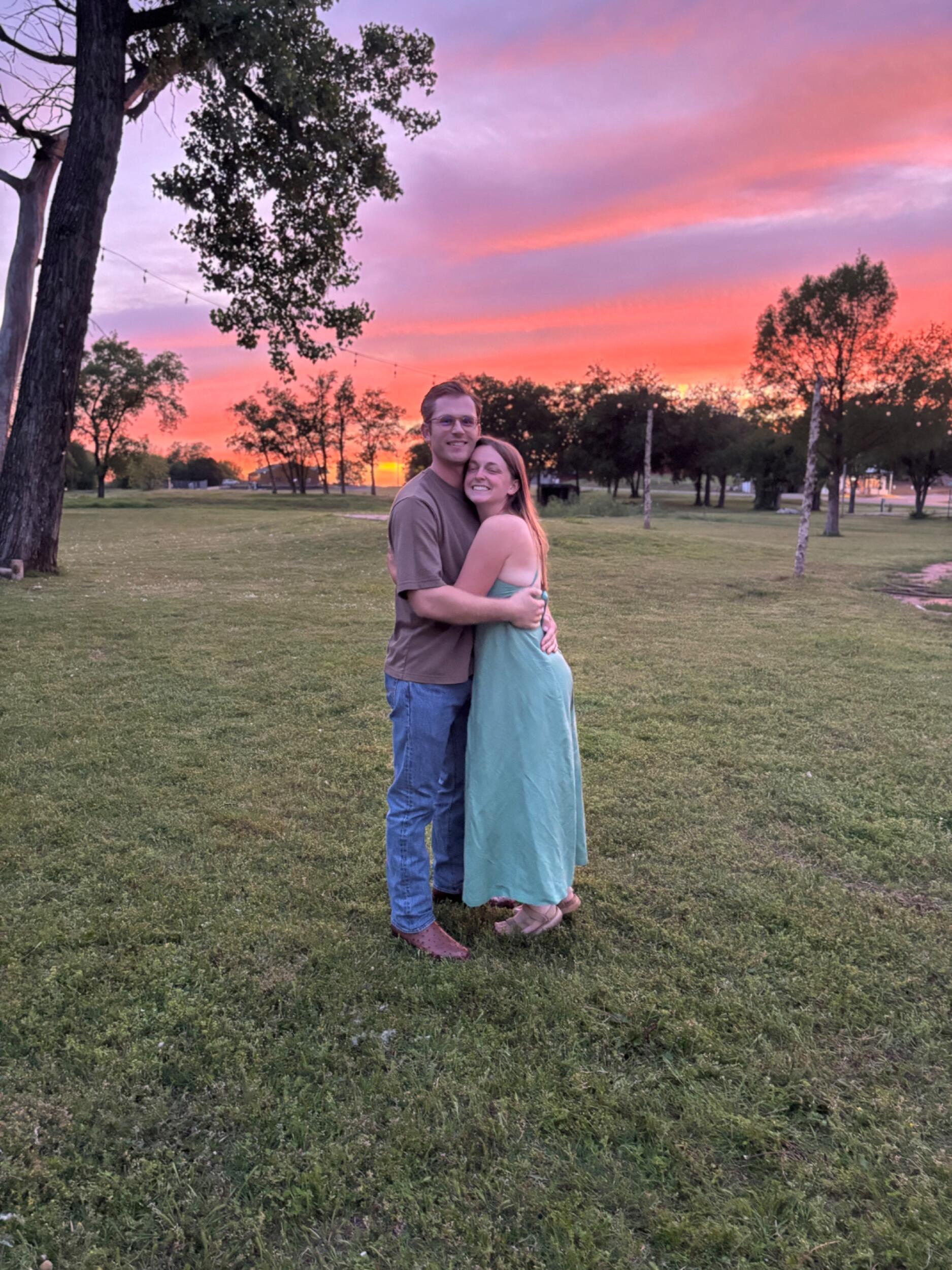 Date night and beautiful sunset.