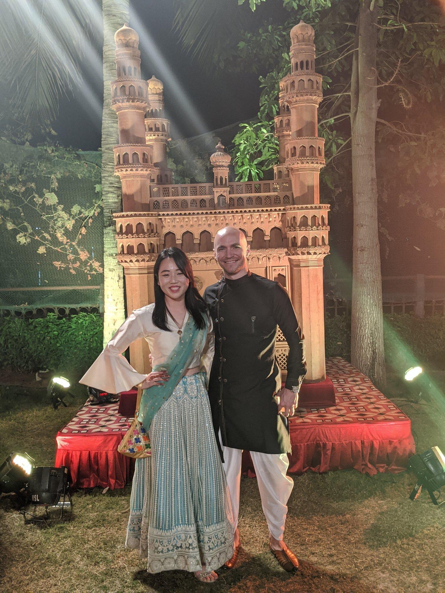 Celebrating Friends' wedding in India