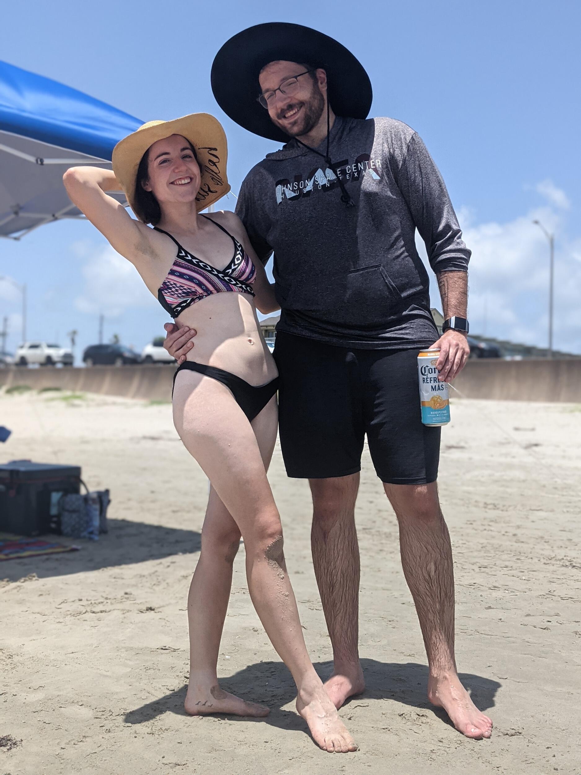 Beach day on Galveston Island, TX