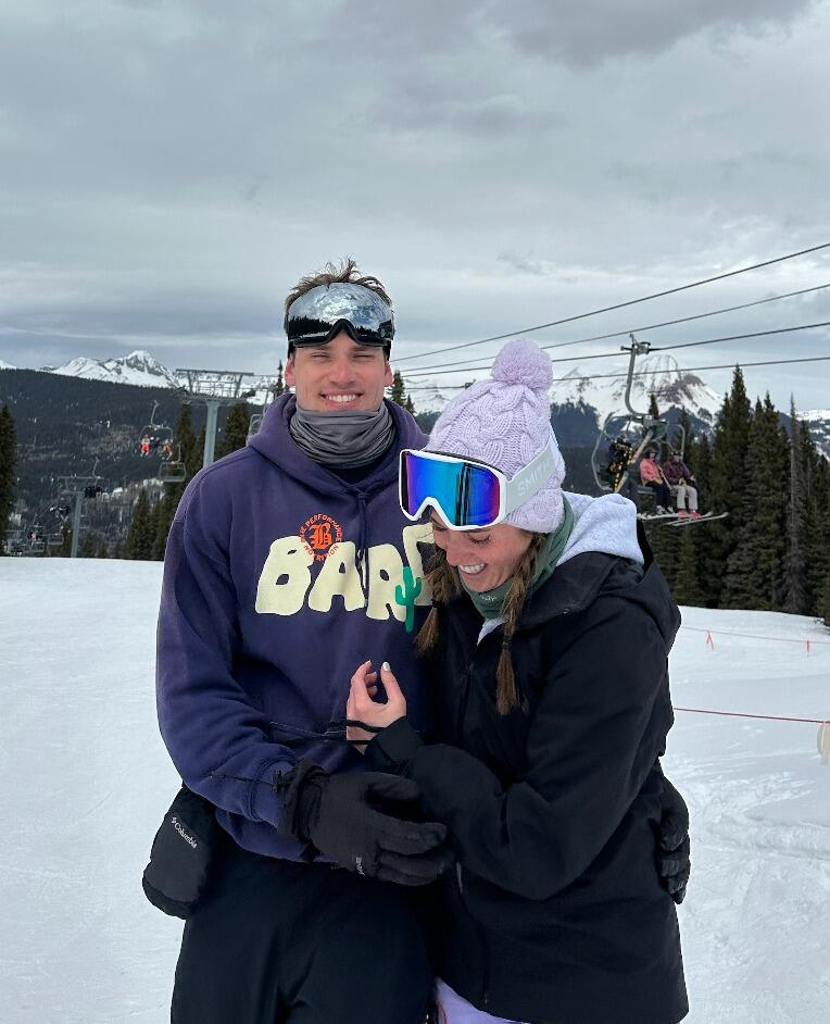 our first trip together - brent family ski trip!