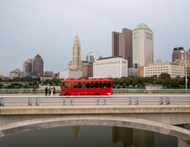 Columbus Trolley wedding transportation in Columbus, Ohio