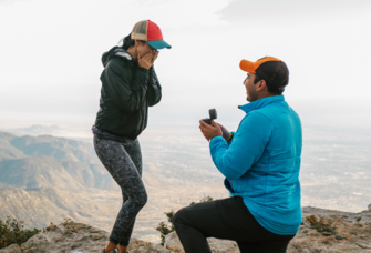 Man proposing to partner in New Mexico while hiking, where to propose