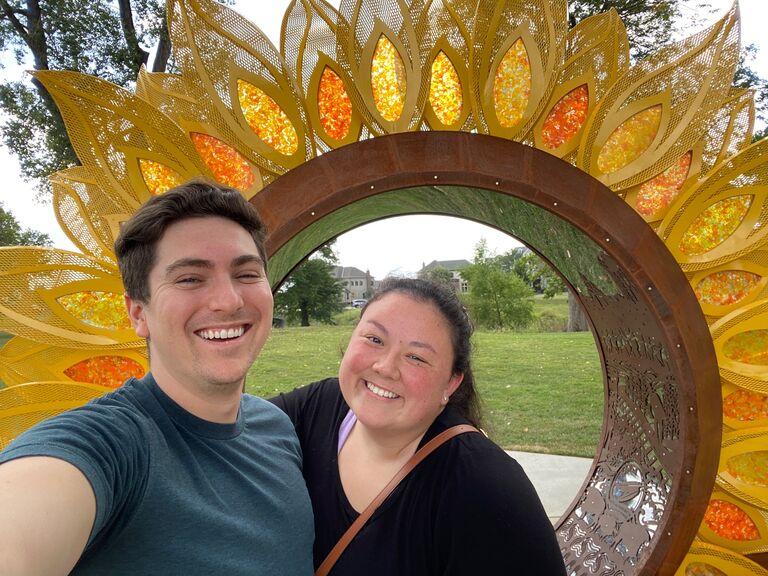 Joe and Tori at Meadowbrook Park in Kansas City. 