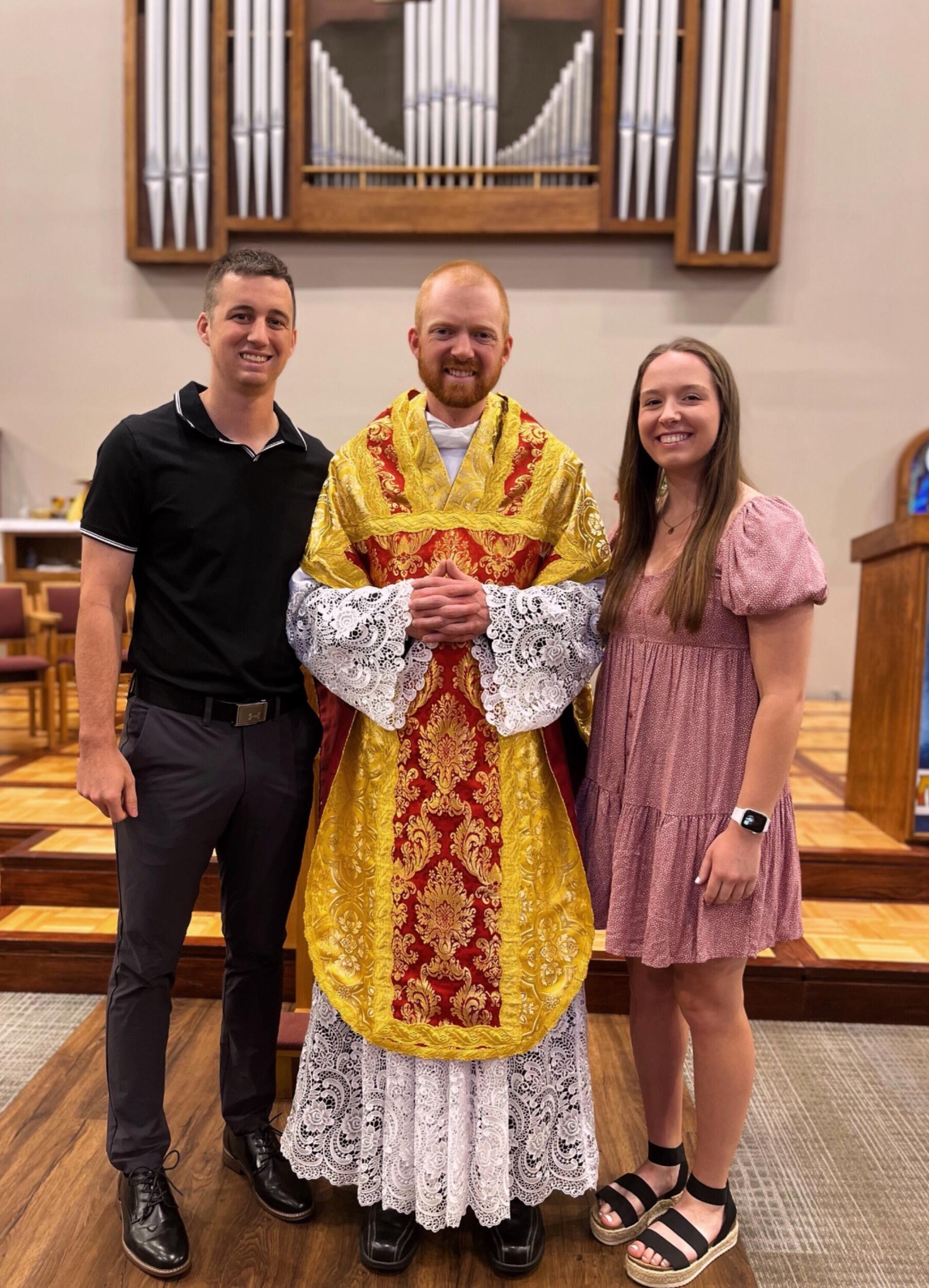 Had the honor of watching Jacob’s brother, Jared, be ordained a Catholic Priest and attended his first mass.