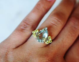 Colorful engagement ring