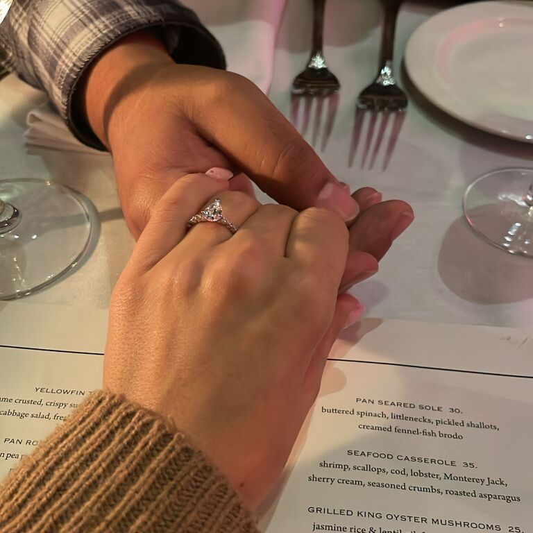 He may have made me wait while we built up our lives! But, he Finally popped the question on the night before my birthday, and of course I SAID YES!