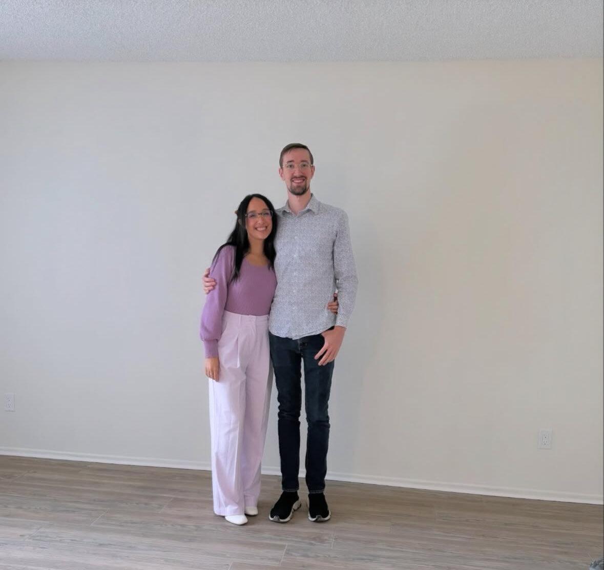 Moved into our apartment together in California.