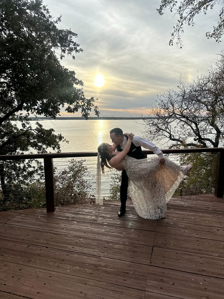 Our signature move on the date where we legally and in God's eyes, became one.