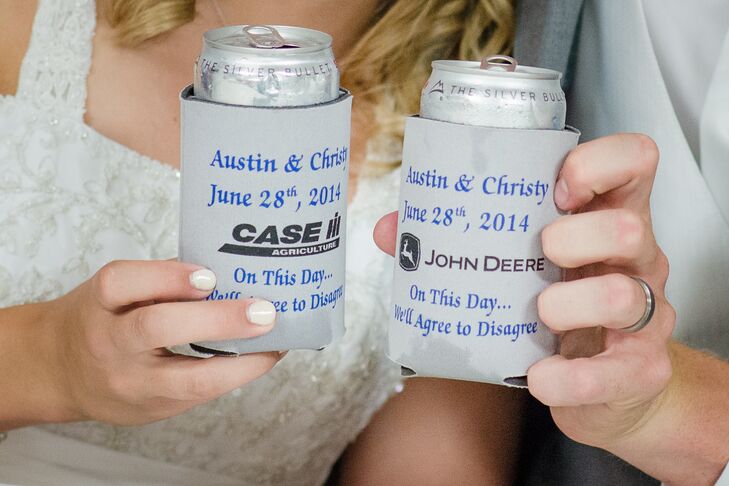 Agree To Disagree Wedding Koozie Favors