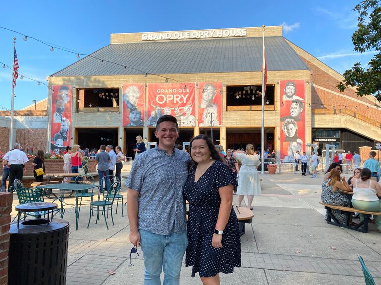 Our first concert, funnily enough seeing Thomas Rhett at the Grand Ole Opry House