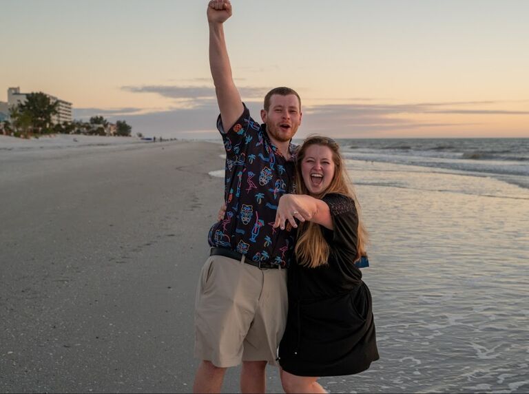 Crowd went wild, champagne was popped, and Rachael said YES!