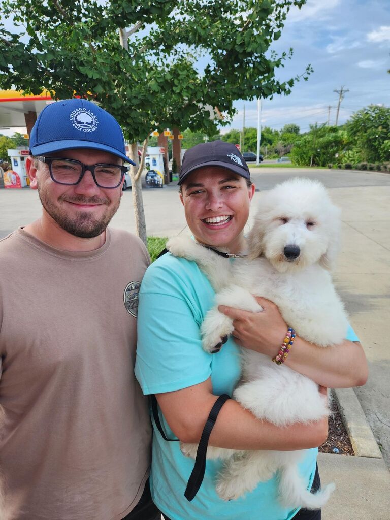 We adopted a puppy and named him George!