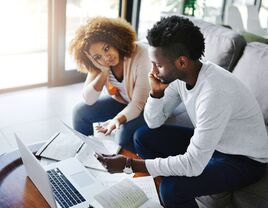 couple sitting at computer together