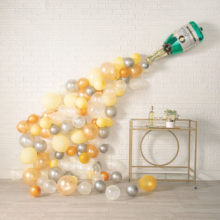 Champagne bottle balloon kit engagement party decoration idea