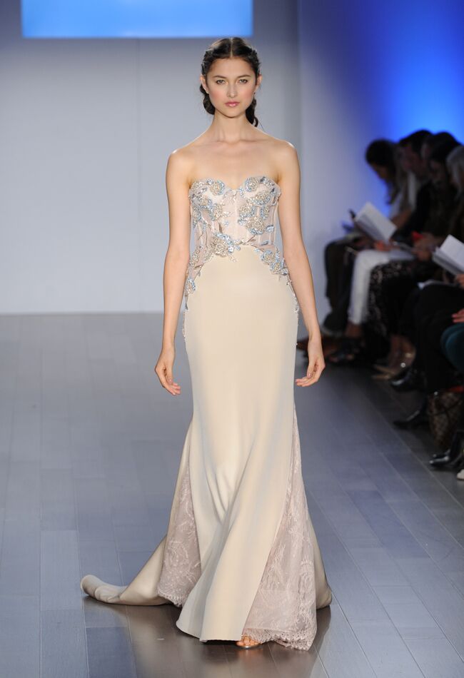 Lazaro Spring 2015 Wedding Dresses Feature Unique Colors and Intricate ...