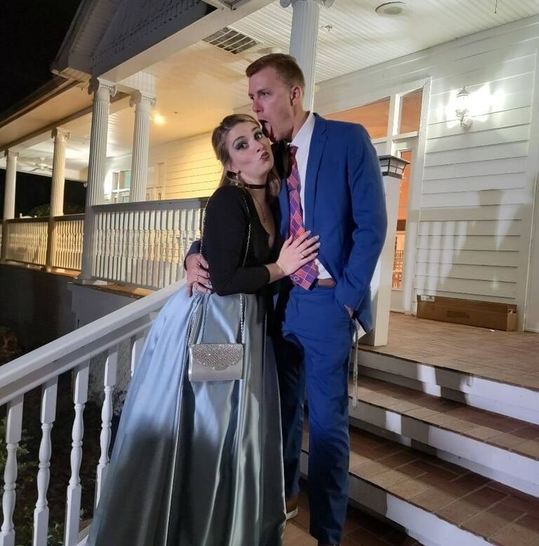 We had the wonderful opportunity to get dressed up to celebrate the marriage of a dear friend and of course he had to sport Gator colors!
