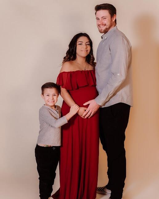 Last photo of our family of 3.