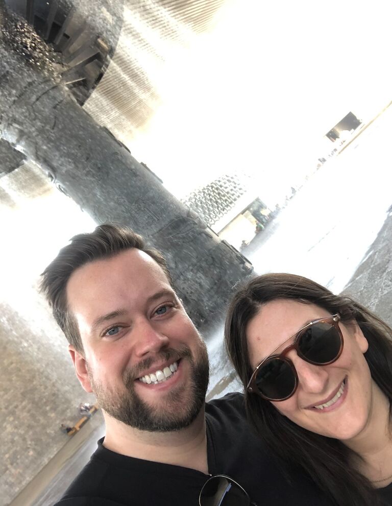 Us on our first vacation out of the country at the worlds largest museum of plates (Natural History Museum in Mexico City, but seriously so many plates and bowls from history, that's like all it was, 3 hours of it.)
