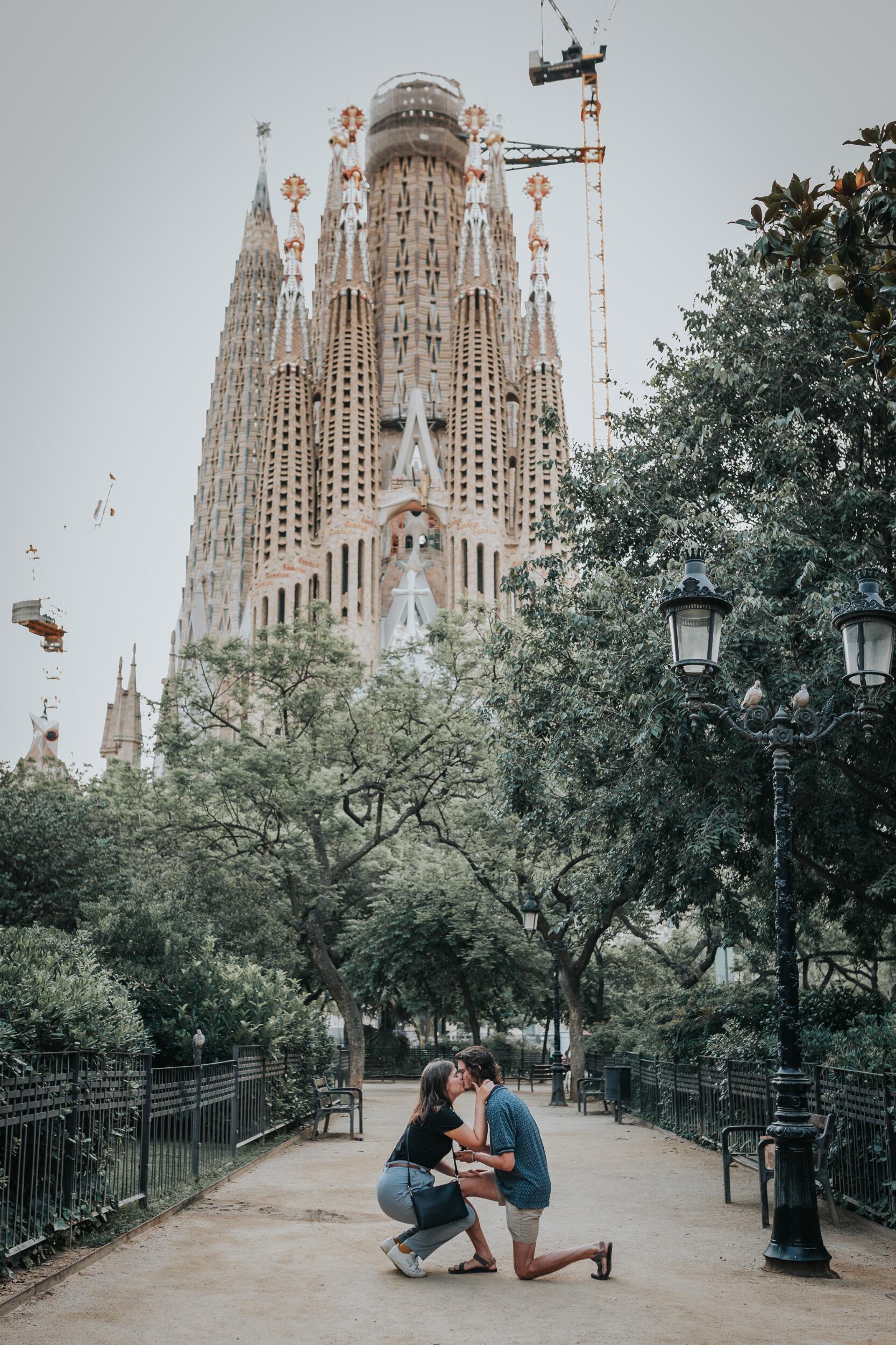 Anthony and Rebecca get engaged at the Sagrada Familia in Barcelona! They enjoy the rest of the trip and come back to the states to start wedding planning.