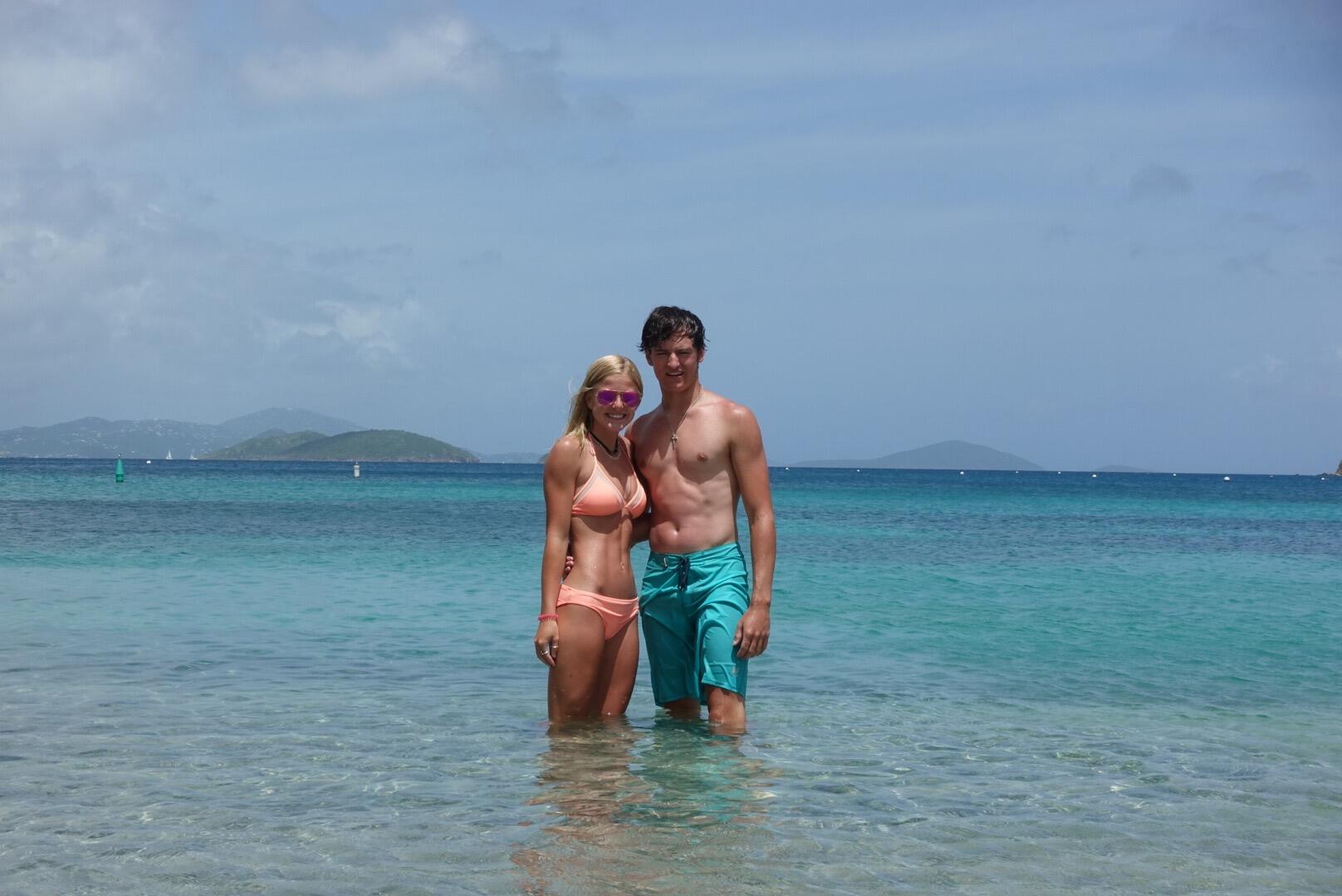 Their first of many trips together to Saint John, USVI. This is the where Jake will propose to Aliyah 6 years later! 