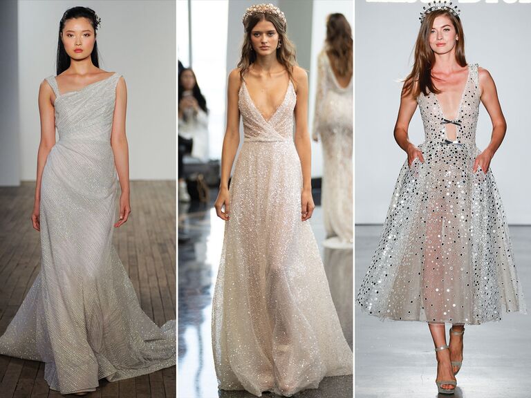 Sparkly wedding dresses