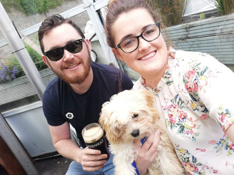 We became dog mam and dad to our first little love Brian