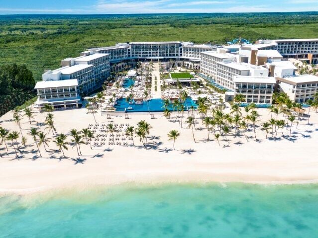 Aerial view of Hyatt Zilara Cap Cana all-inclusive resort in the Dominican Republic