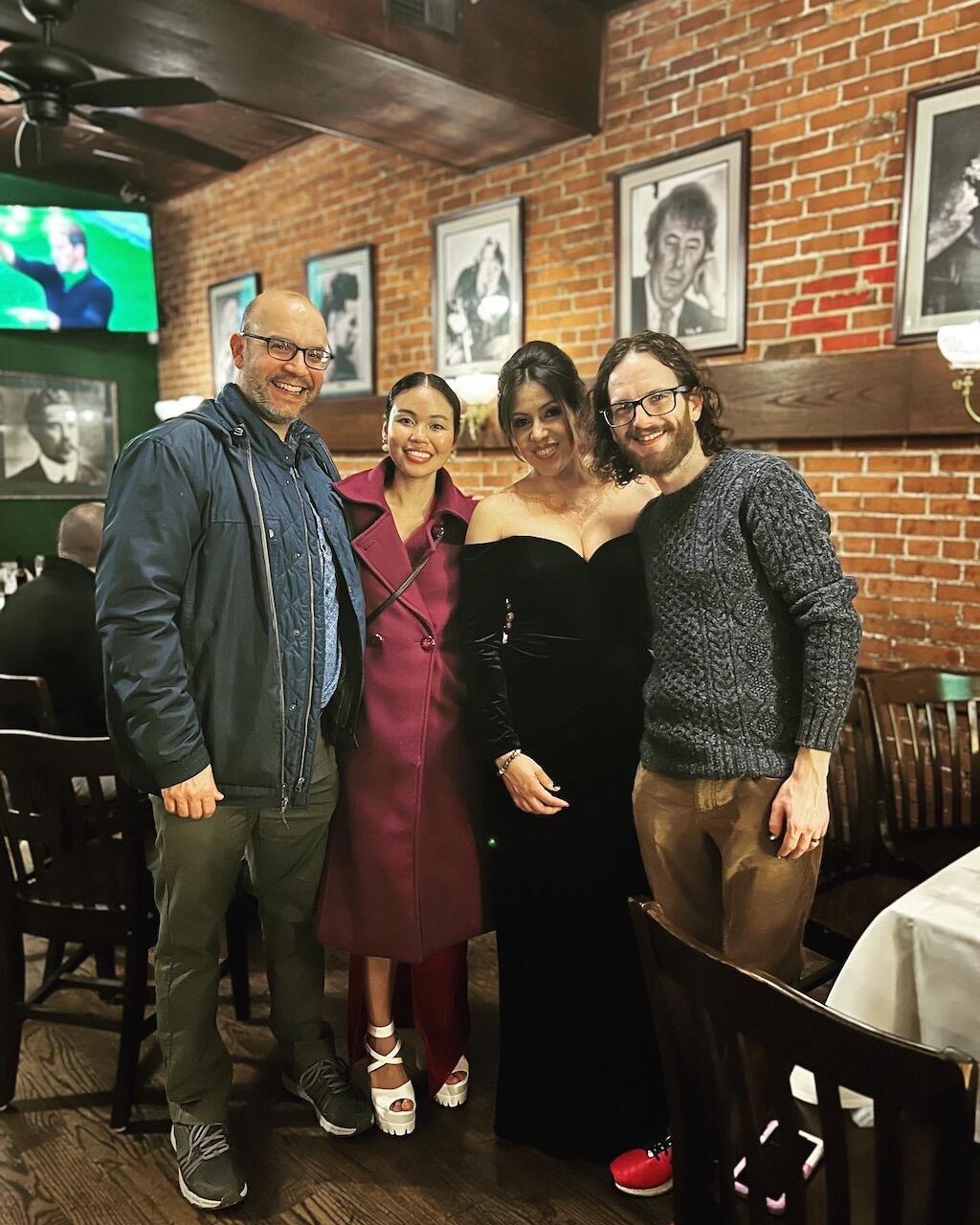 Stopped at AJ and Trish's wedding reception in St. Louis, MO.