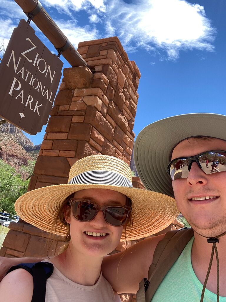 Loving to travel together, we take our bags across the United States.  We fly into Denver, CO and then drive across five states to Santa Monica, CA, with multiple pit-stops at National Parks along the way.  