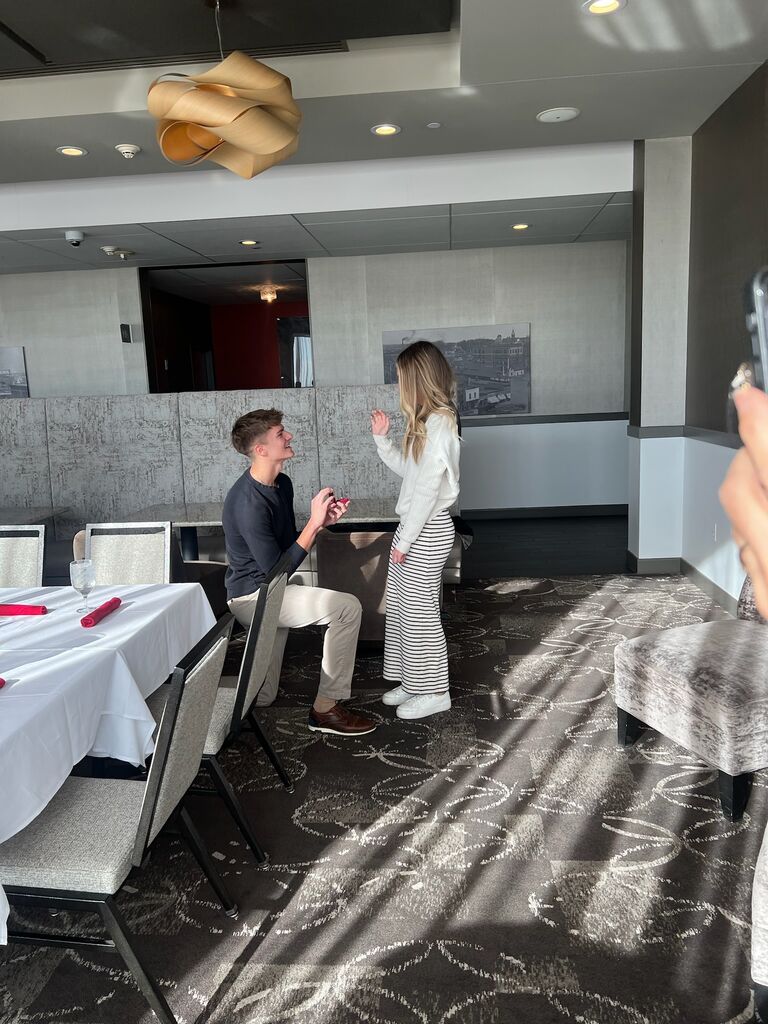 The day Jake popped the question!