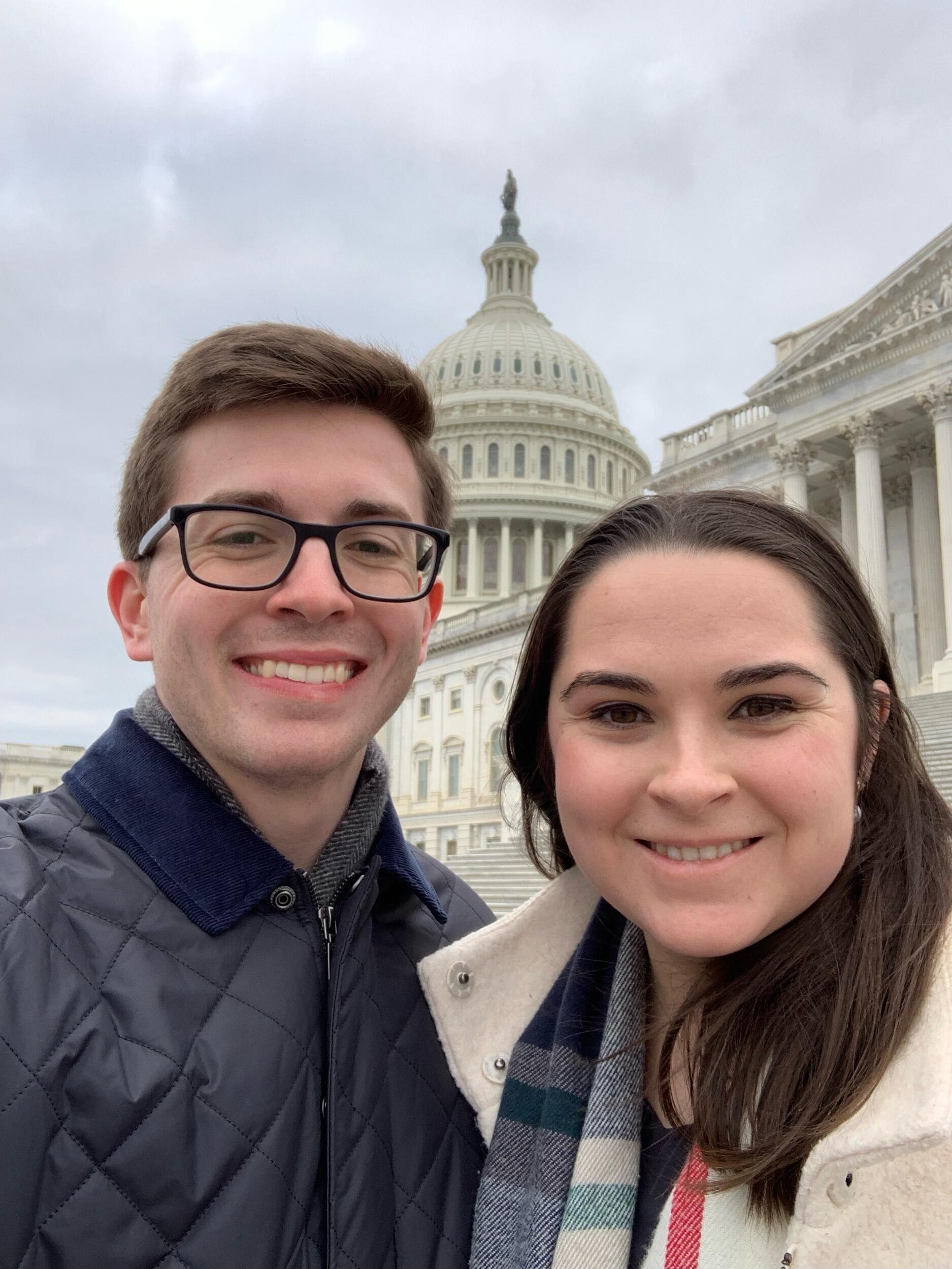 Charles started working on Capitol Hill in the House of Representatives in August 2021, but we always made an effort to see each other on our anniversary every year!