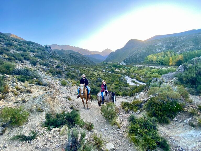 Riding in the Andes, Argentina
