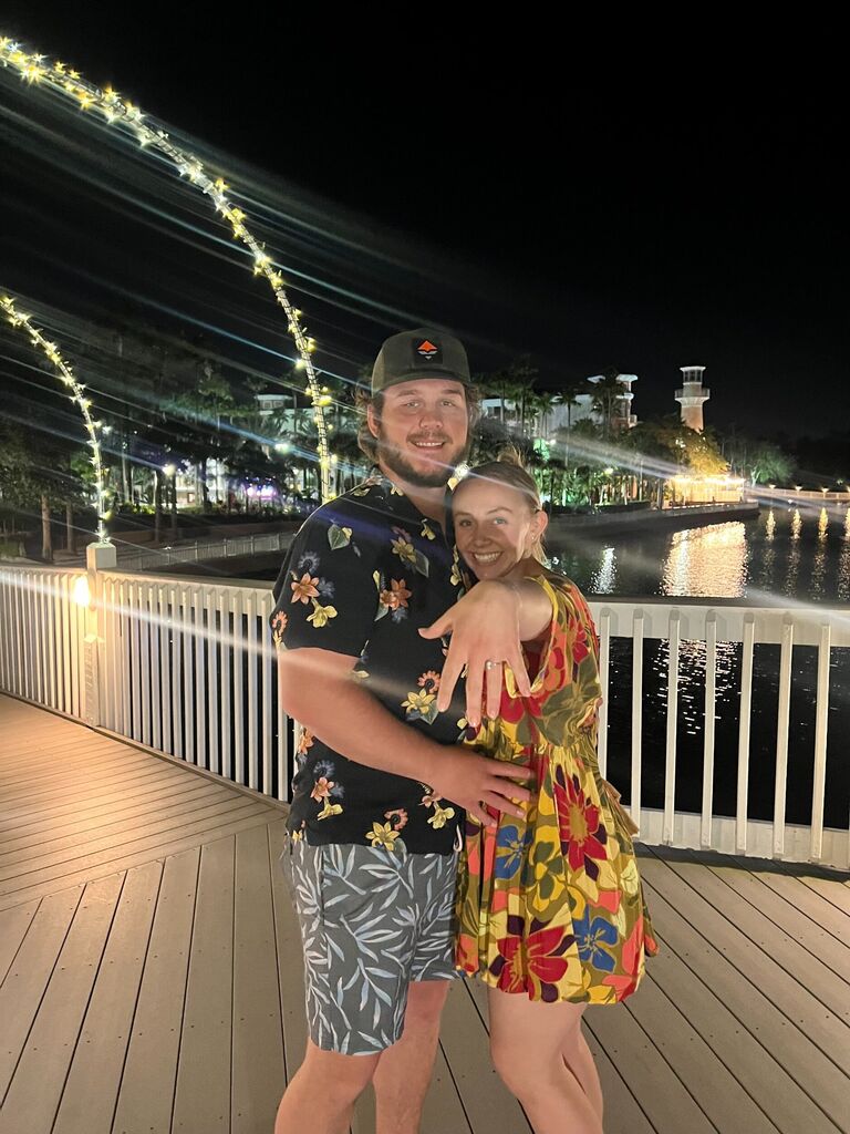 After a week full of bass fishing, Disney parks, golfing, and fun in Florida- Chase popped the question!