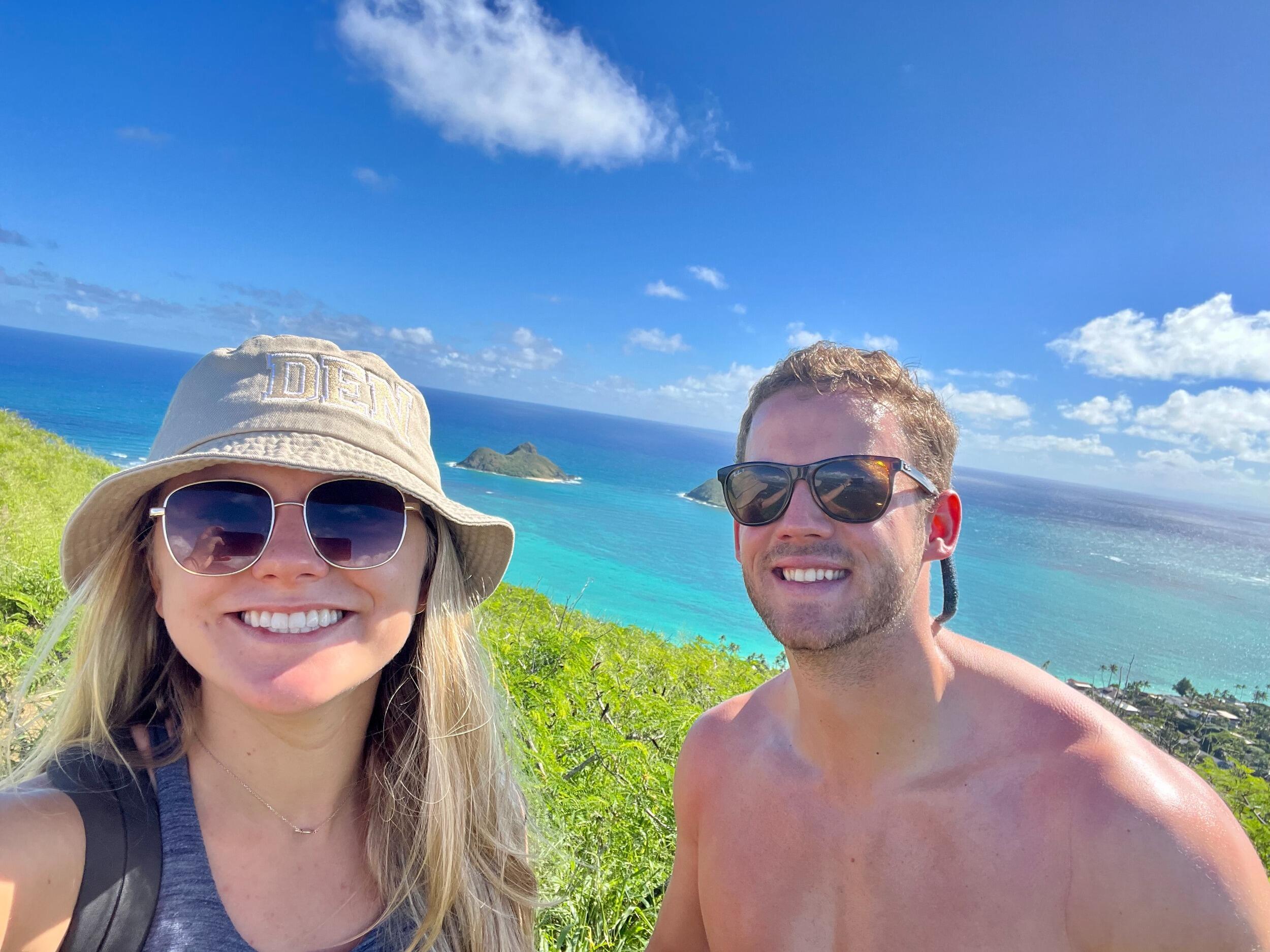 For Halloween, Maddy and Alec dressed up as Island Boiiiis and hiked around Hawaii. 