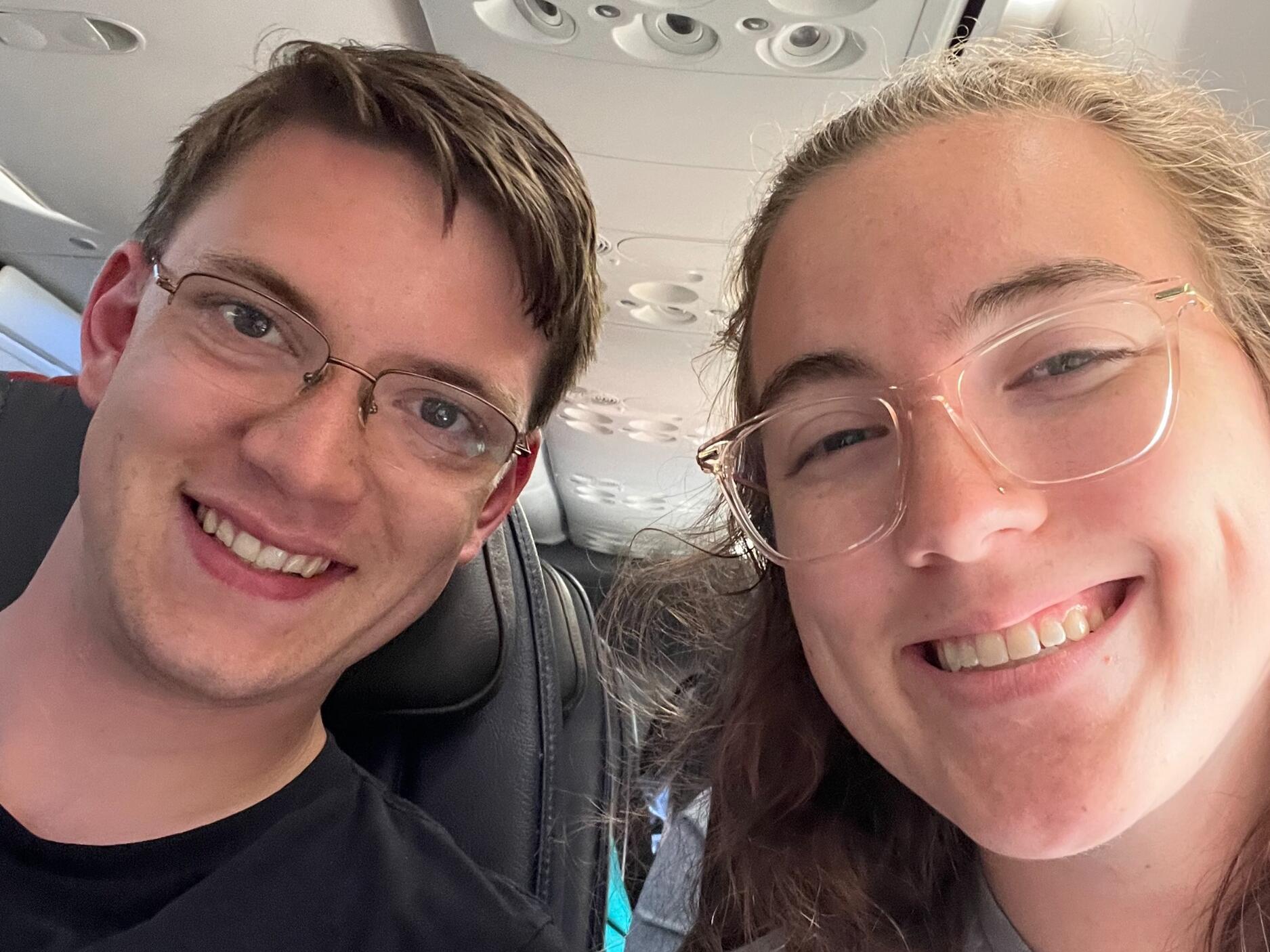 Flight back to the states 