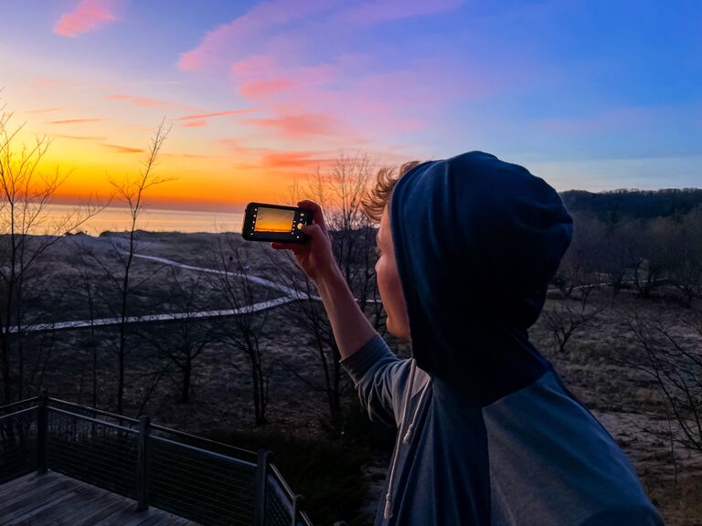 The sunset this night was unreal. 