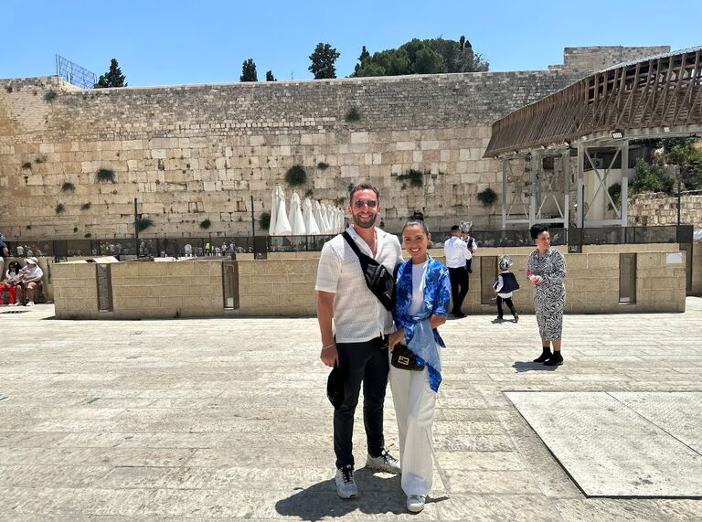 1st time at the Kotel together.