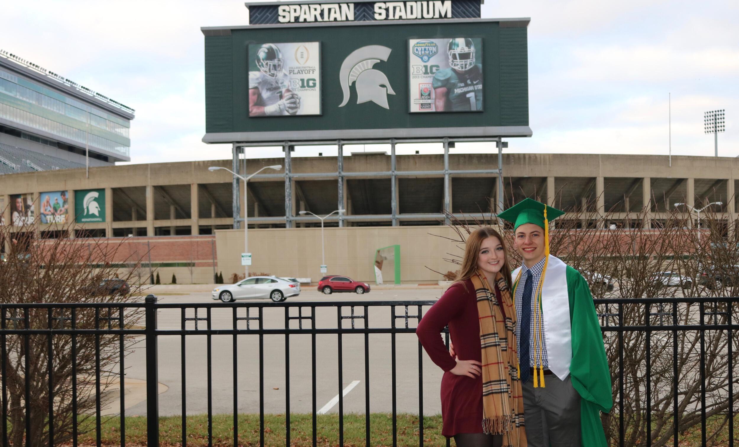 Michael's graduation with his bachelors