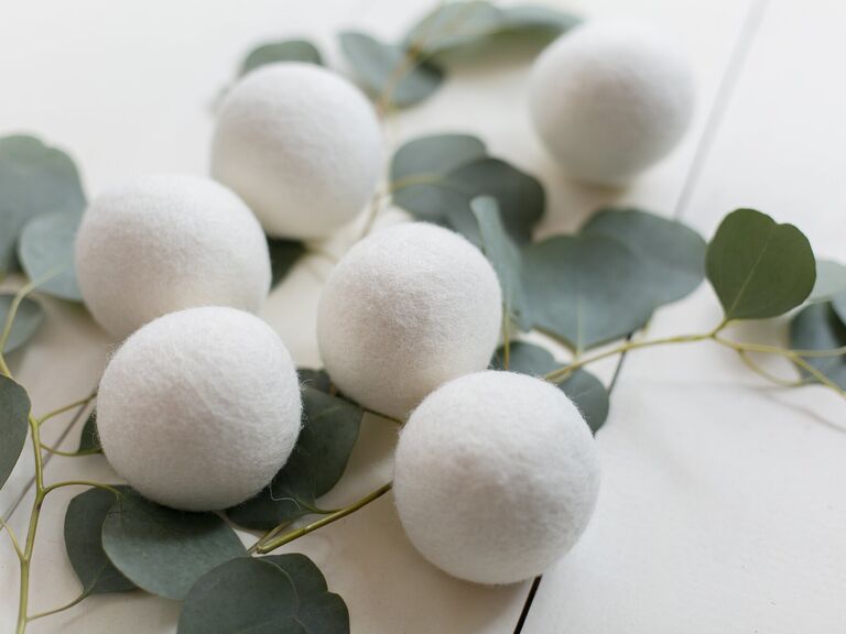 Dryer balls wool anniversary gift