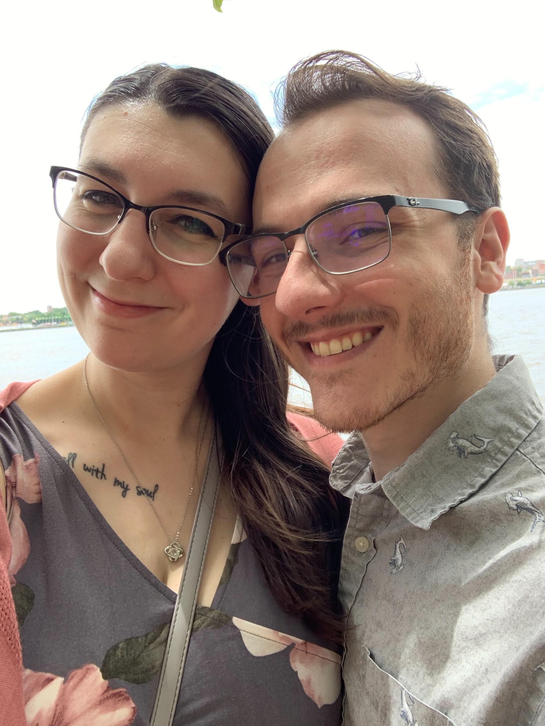 This picture was taken outside of the Adventure Aquarium in Camden, New Jersey! We were so happy to be back at an aquarium for our summer trip!
