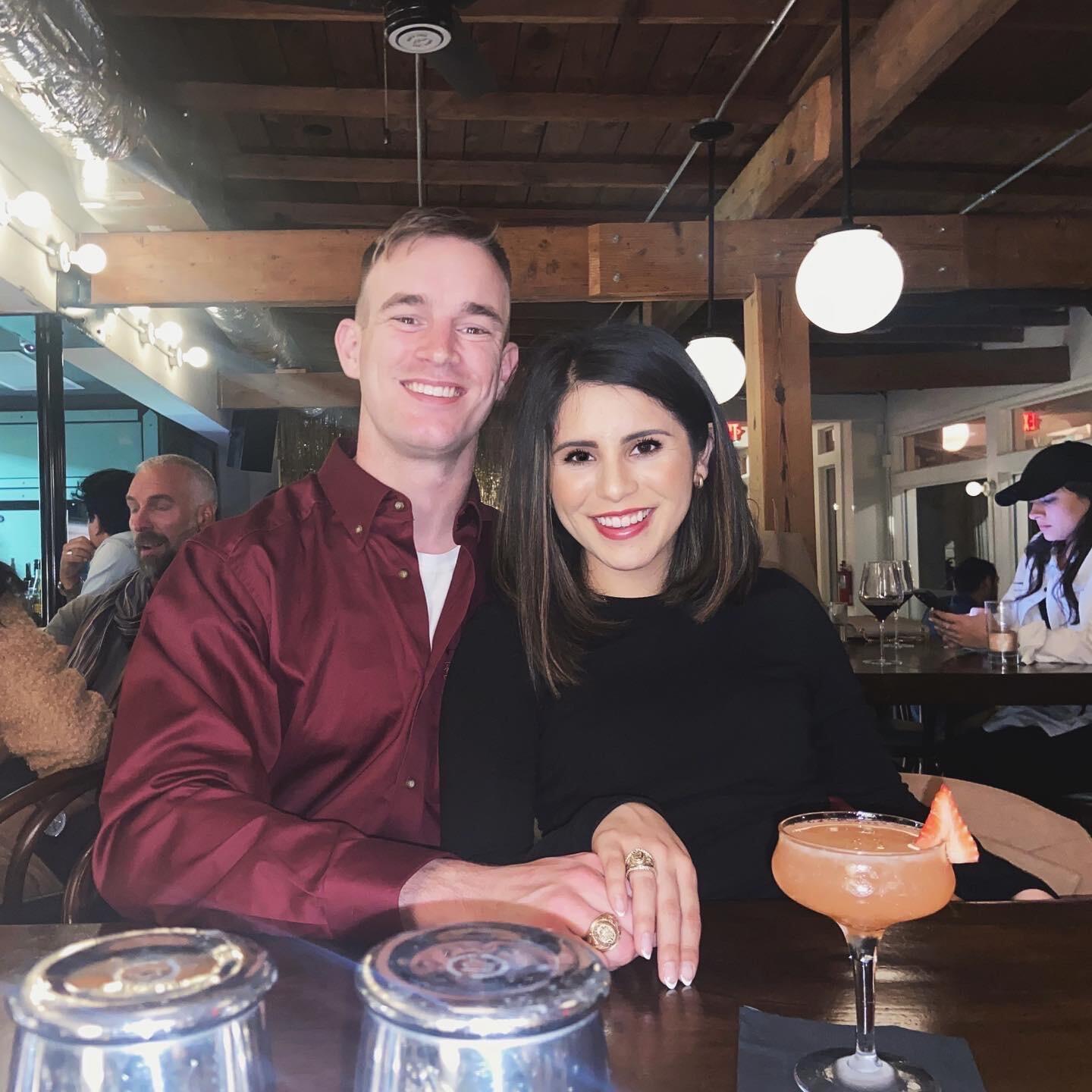 Finally! 5 years later, Wyatt & Gabby’s first date at Upscale Southtown, followed by drinks at Liberty Bar. 