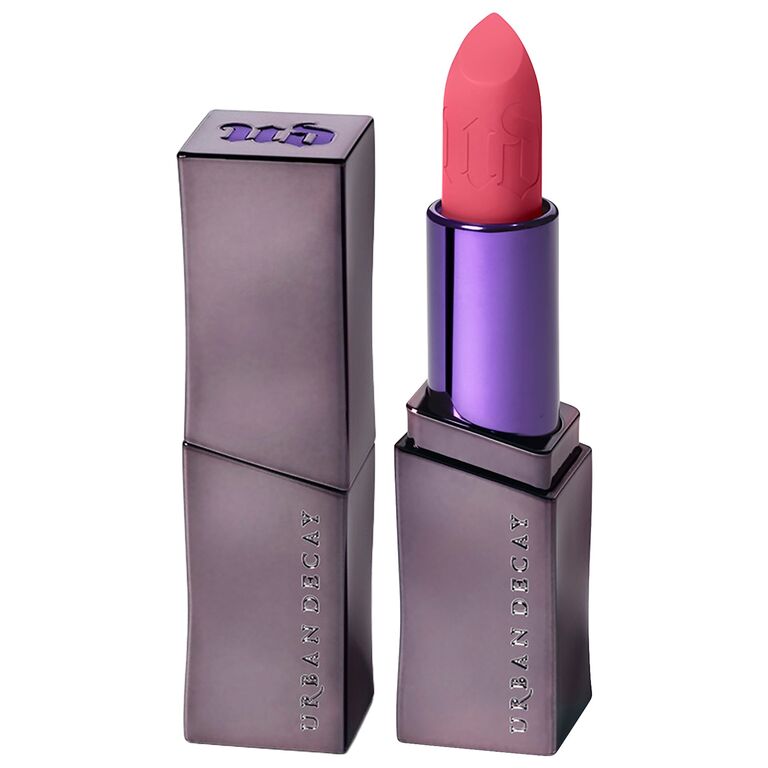 Urban Decay kiss-proof lipstick for wedding day. 